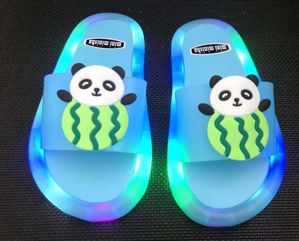 Buy 2022 Light Up Slippers Children LED Kids Slippers Baby Bathroom Sandals Kids Shoes for Girl
