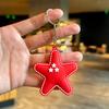 Versatile Five-pointed Star Keychain Leather Pendant Keychain Bag Pendant