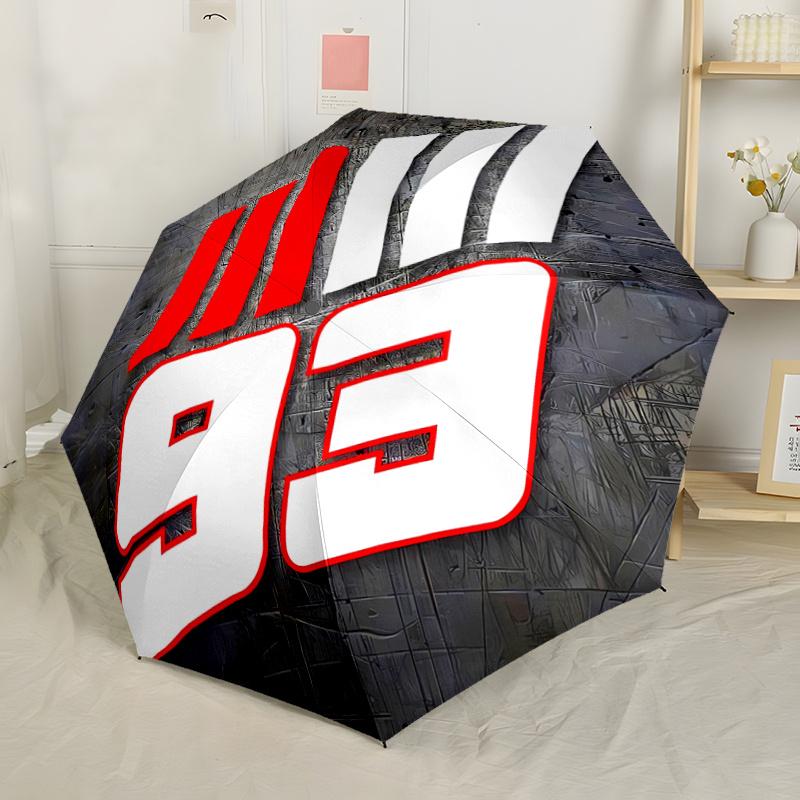 Motorcycle Racing Number 93 Automatic Design Umbrella 8Bone Structureautomatic Closing Buttondurable Portable And Foldable Great For Outdoors And