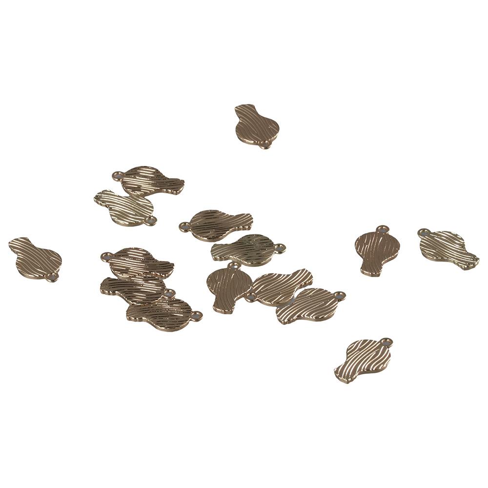

40Pcs Alloy Light Golden Metal Alloy Small Pendants Earring Jewelry Making