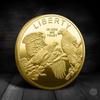 Souvenir Coin American Eagle of Liberty Commemorative Coin Double Eagle Lucky Gold Silver Coin Commemorative Medal