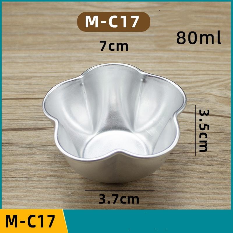 5 or 10 Pcs Set Pudding Cup Molds Mini Fluted Cake Pans Jelly Fast Heat-Up Aluminum Alloy Baking Mold Mousse Dish Cheese Mould