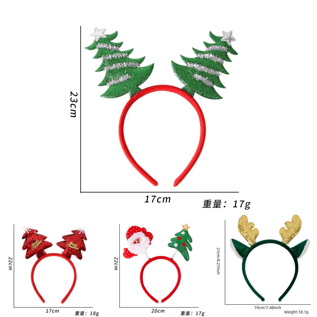 Cute Children's Reindeer Antler Headband For Christmas Party Festive Hair Accessory