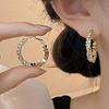 Women's Broken Crystal Hoop Earrings (2 Colors)