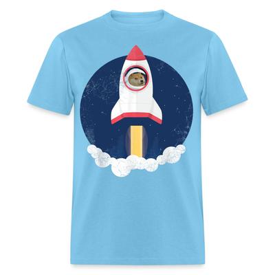 Dogecoin Zum Mond T-Shirt Doge HODL Rakete Krypto Meme T-Shirt Größe S-6XL