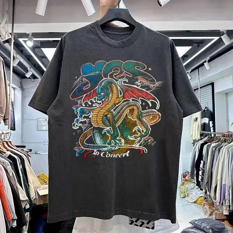Remake 90s Yes Band Reprint Graphic T shirt Unisex Men Women Vtg S5XL Unisex T-Shirt S