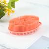 Yousheng Bath Brush 2 In 1 Design Massage Cleansing Brush for Body And Head Silicone Body Exfoliating Scrubber with Anti-Slip Handle