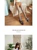 Stewardess Grey Sheer Plus Size Leggings with Faux See-Through Fleece-Lined Pantyhose for Autumn/Winter