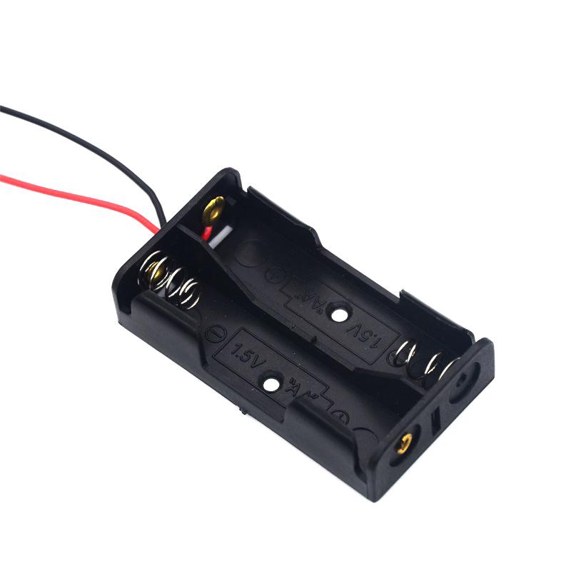 מחזיק סוללות 18650 קליפס מחזיק סוללות קופסה עם כבל חיבור סעיף 1 סעיף 2 סעיף 3 סעיף 4 קופסת סוללות 18650
