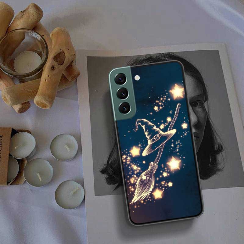 Halloween Wizard Hat Horror Fun Phone Case For Samsung Galaxy S22 S25 Ultra S21 S10 Plus S26 Edge S20 S23 S24 FE Cover Silic