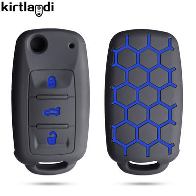 Silicone Case Key Cover Remote For Skoda Fabia Octavia A5 For VW Golf VI Polo Passat B5 3b Touran Caravelle Golf Plus Seat Ibiza