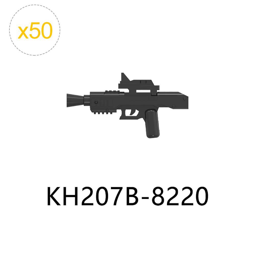 50pcs/lot Gun Pistol Space Soldiers Military War Weapon Compatible Figure Building Blocks Educational Toys For Children Boy Kid