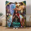 1pc, Disney Raya and The Last Dragon Inspired Fantasy Adventure Throw Blanket Soft Coverlet for Bed, Couch, Car, Travel, Camping