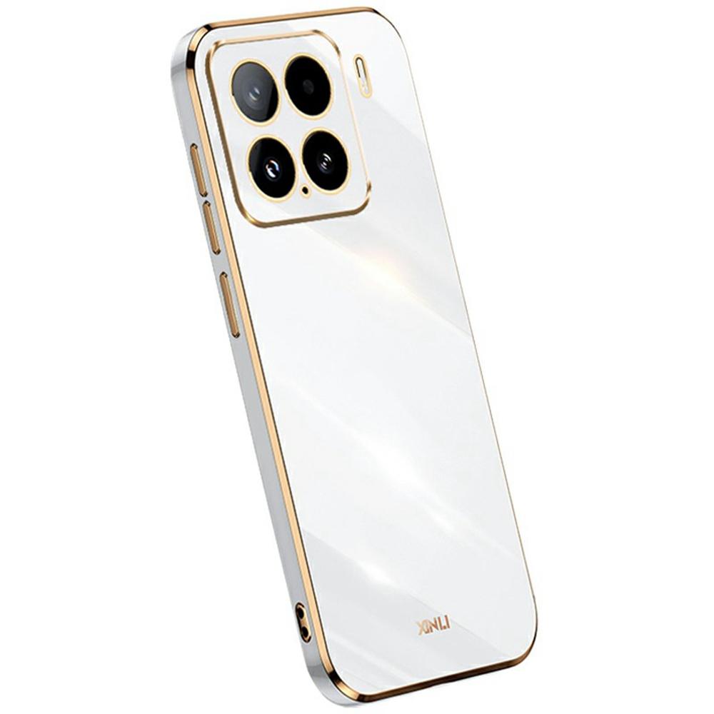 

XINLI For Xiaomi 15 Case TPU Phone Cover with Electroplating Frame C