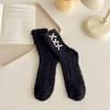 Bowknot Middle Tube Socks Thicken Floor Socks Cute Women's Socks  Winter