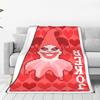 Balatro Playing Card Jocker Lusty Joker  Blanket Flannel Multi-Function Soft Throw Blankets For Home Bedroom Plush Thin Quilt
