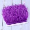 10 Meters Fluffy Colored Ostrich Feather Trim Ribbon 8-10Cm Natural Plumes Sewing Trimmings For Dress Clothing Decoration Crafts
