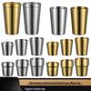 Shixun Double-Layer Anti-Scald Stainless Steel Titanium Mug 260ml
