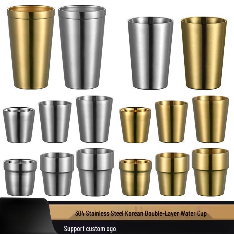 Shixun Double-Layer Anti-Scald Stainless Steel Titanium Mug 260ml