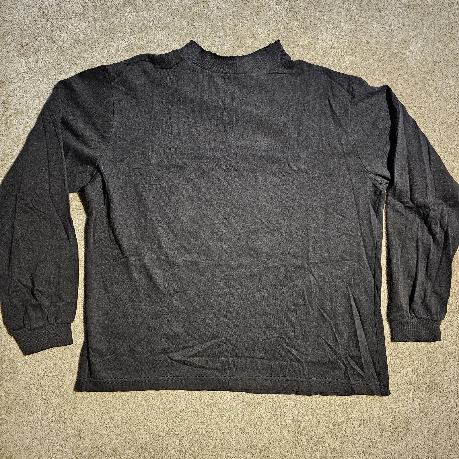 

Vtg 90s Faded Blank Black FoTL Size L Distressed T-shirt Worn Goth Punk Burnout L