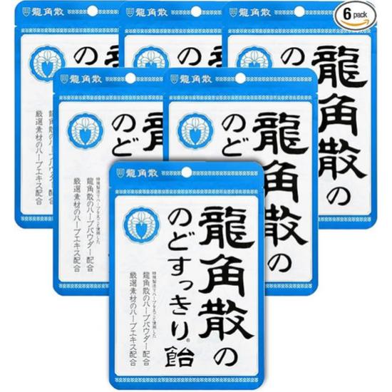 

Ryukakusan Throat Refreshment Candy (Bag)$88 \text{ g}$ per Bag $\times 6$ Bags