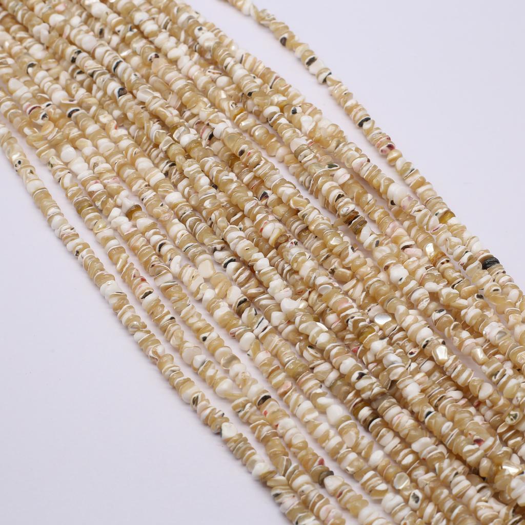 1String, Natural Crushed Stone Beads, Bohemian-style Handmade Irregular Gravel Beads, 5-6mm, for DIY Necklace Bracelet Anklet Accessories Crafts 38cm