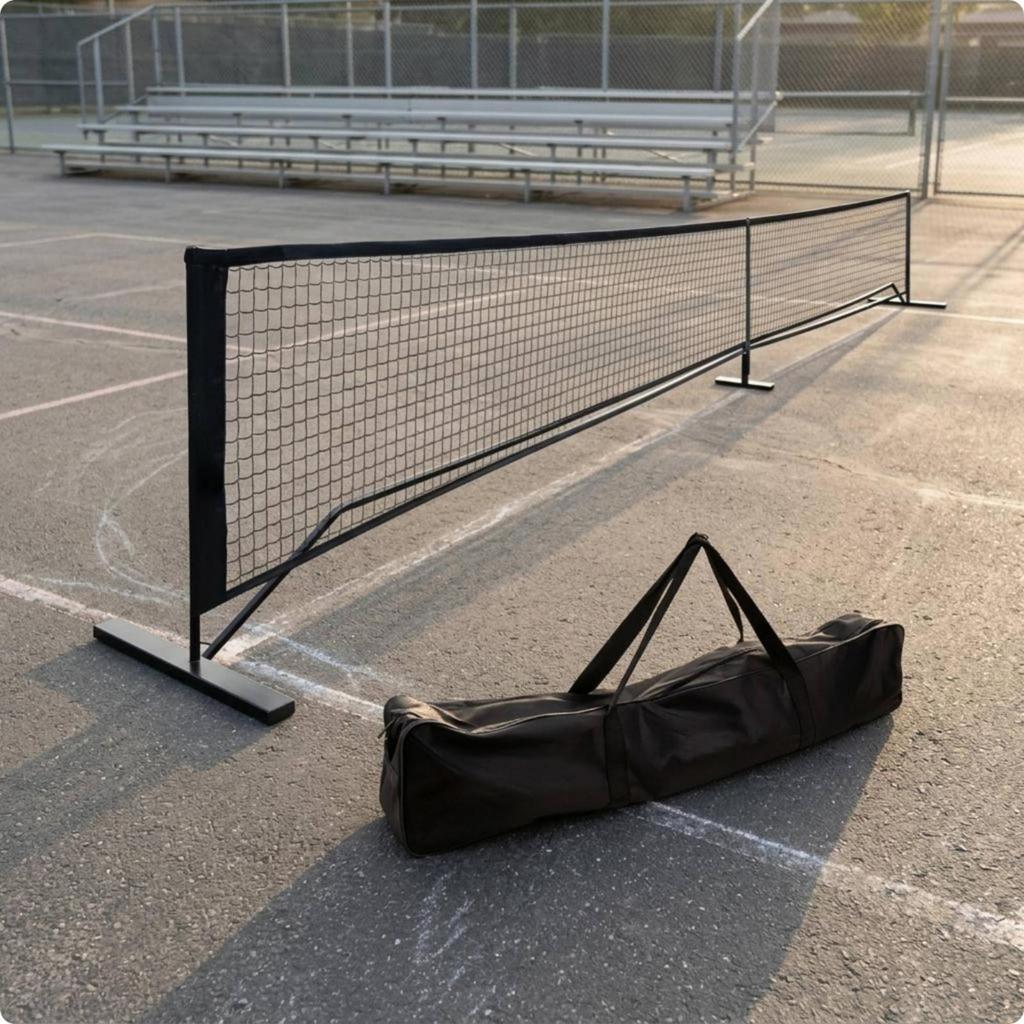 Portable Pickleball Net Practice Mesh Freestanding Outdoor for Backyard