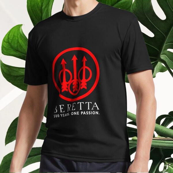 

New Beretta Logo Essential T-Shirt Active Logo T-Shirt Funny Size S to 5XL S