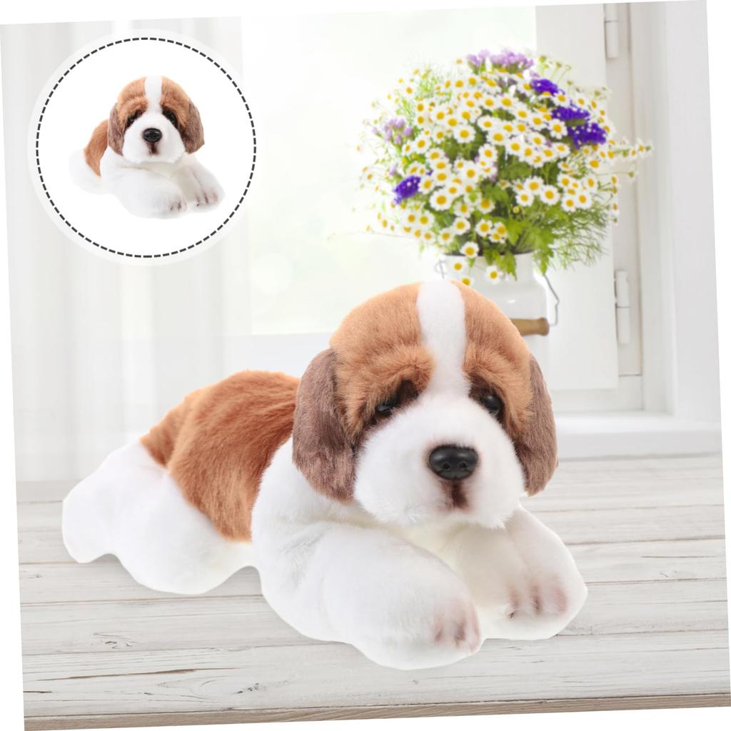 KICHOUSE Simulation Dog Plush Toy Figure, Anime Character Animal Figurine, Cute Interior Toy, Kids Birthday Gift, Stuffing Plush Figure, Plush Doll