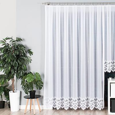 FELICJA - Ready-made Jacquard Curtain with a Straight Hem - 300x250 Cm - White