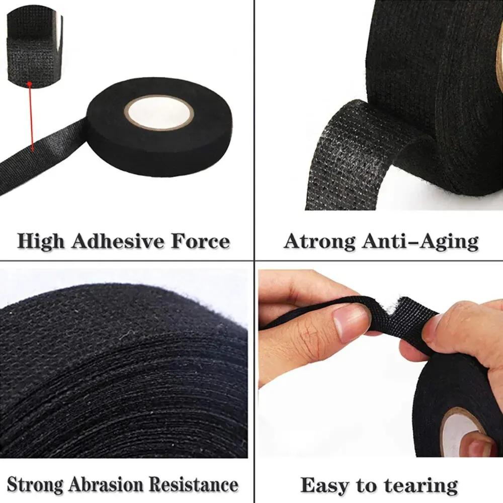 Electrical Insulating Tape Heat Resistant Harness Tape 9/19/32/80MM Car Cable Harness Wiring Loom Protection Waterproof Tape