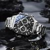 CHENXI Men Multifunction Quartz Watches Chronograph Waterproof Fashion Calendar Men's Luminous Watch