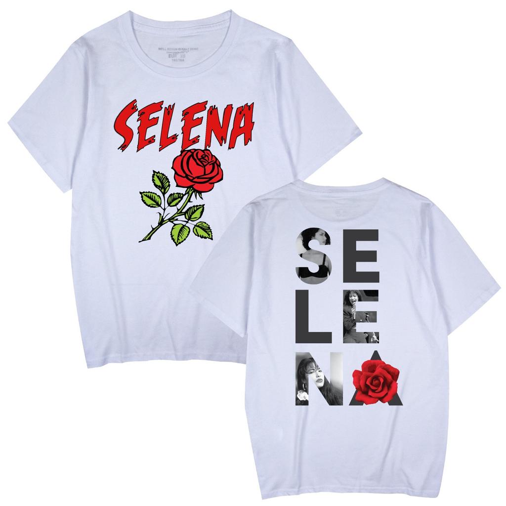 Singer Selena Quintanilla TShirt Women Short Sleeve Cotton Tshirts Casual Summer ONeck Cool Tees Shirt