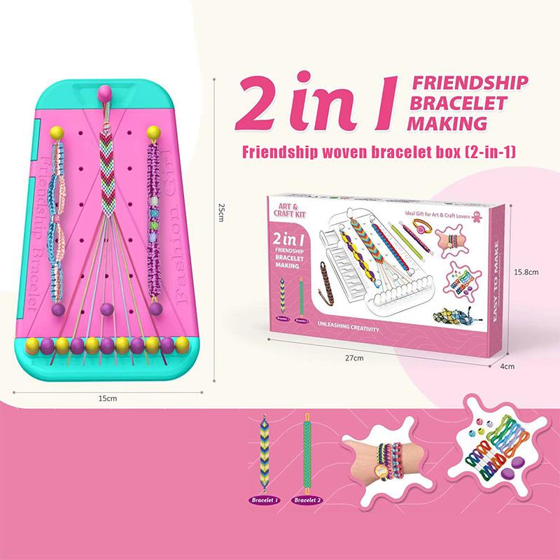 

Девочки Дружба Ручной Веревочный Плетельщик Ручной Работы Набор Эластичных Браслетов Изготовление Головных Уздечек Товары Для Вечеринок Игрушки-Головоломки Подарки розовый