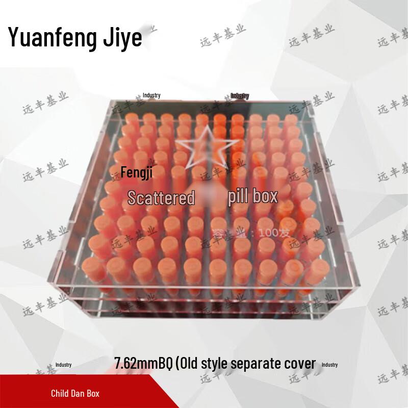 Transparent 7.62mm Ammo Storage Box - 100 Rounds