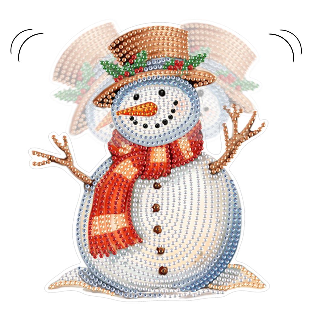 Acrylic Shaking Head Table Top Diamond Painting Ornament Kits Battery Powered Desktop Diamond Art Kits Bedroom Table Decoration