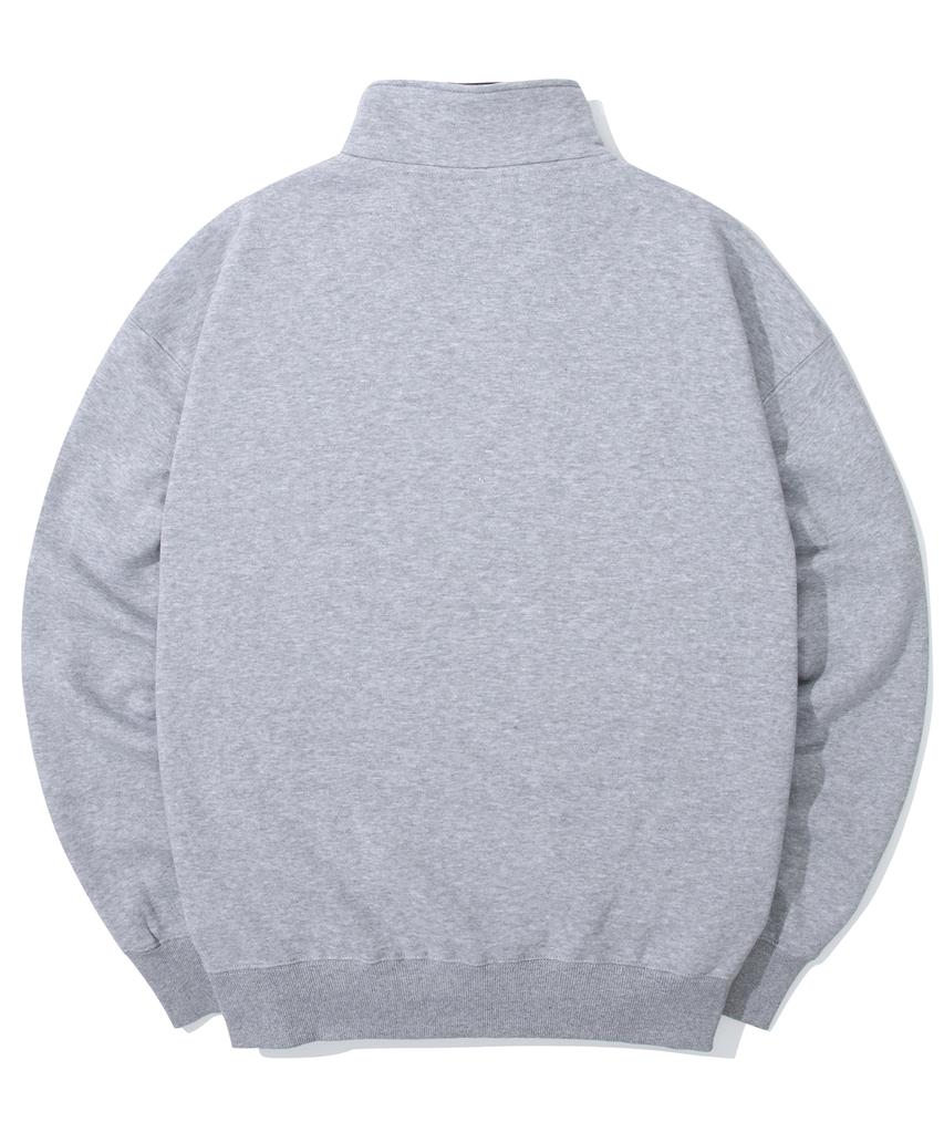 COLUMBIA UNIVERSITY 90S Arch Logo Fleece Half Zu Sweatshirts M Gray