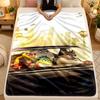 Flannel BlanketThe Bad Guys Warm Soft Throw Blanket for Indoor Sofa Bed Living Room Use
