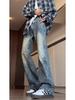 Hong Kong trendy men's summer new personalized letter jeans hip hop ins trendy high street trendy ruffian handsome trousers