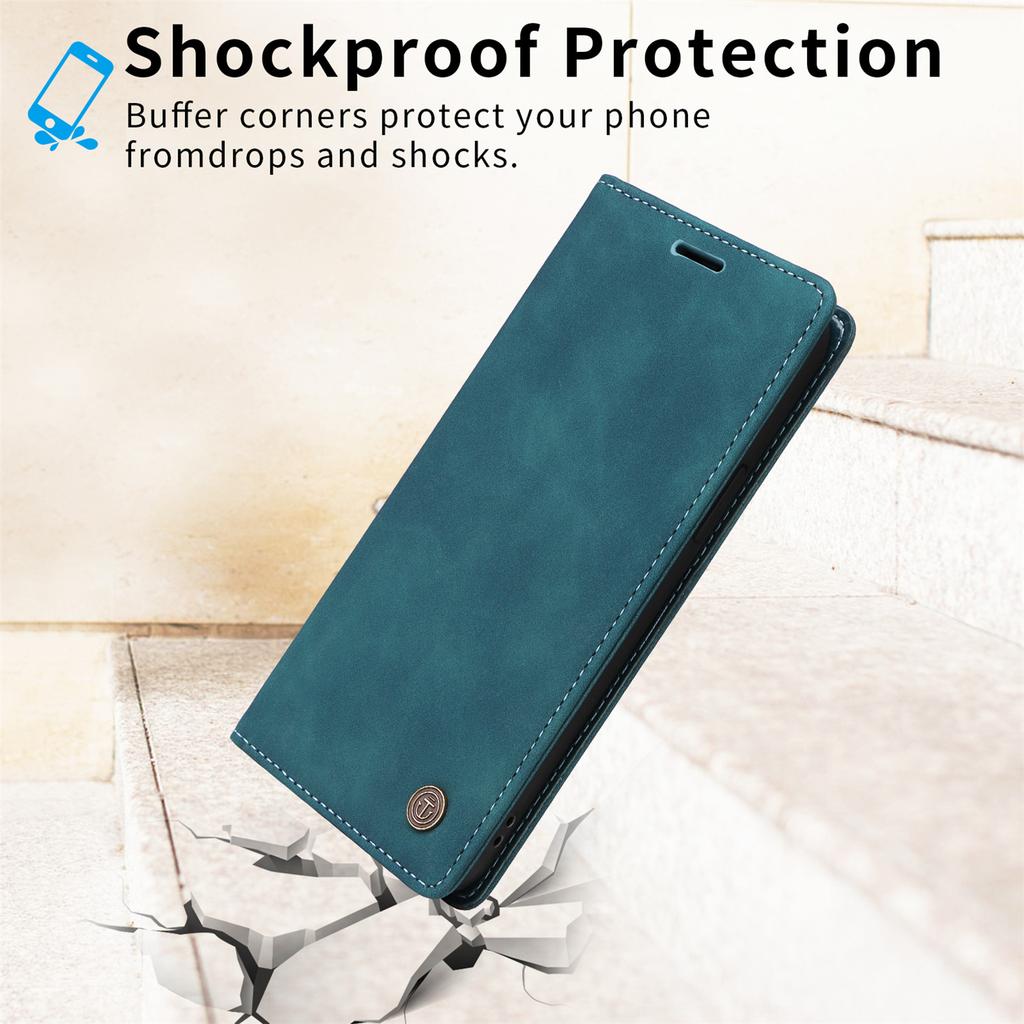 Leather Sucker Flip Phone Case For iPhone 6S 7 8 Plus 15 14 13 Pro Max 11 Pro 12 Mini XR X XS Max Luxury Shockproof Wallet Cover
