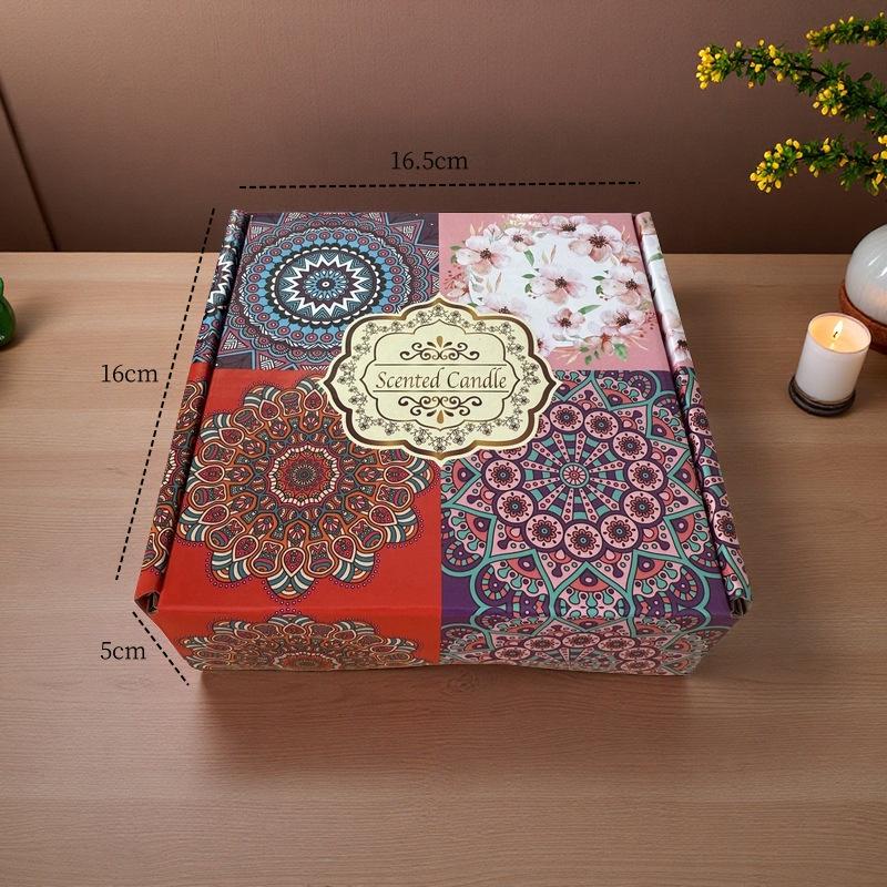 Scented Candle Tin with Dried Flowers - Long-Lasting, Romantic Fragrance for Bedroom & Home Odor Removal