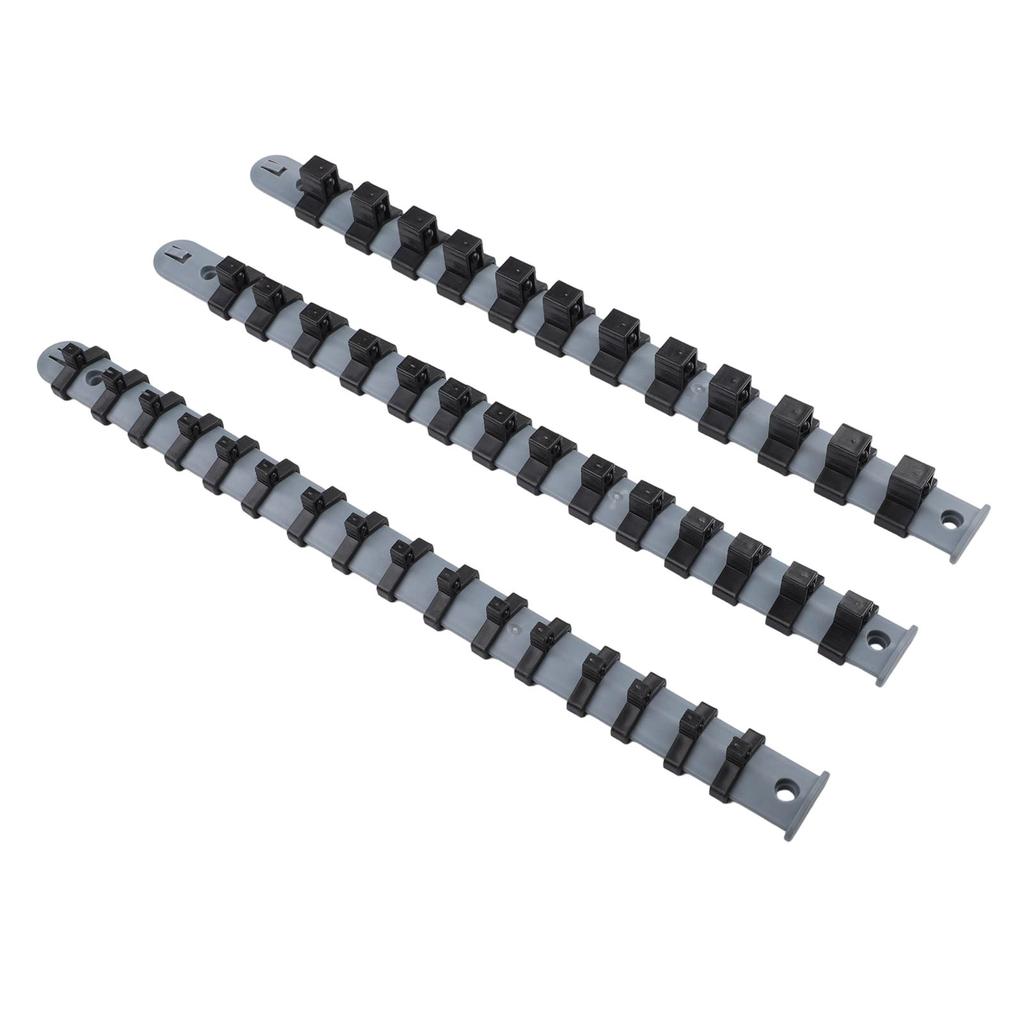 Socket Rail Holder Storage Organizer 34cm/14inch Gray+Black Hand Tools