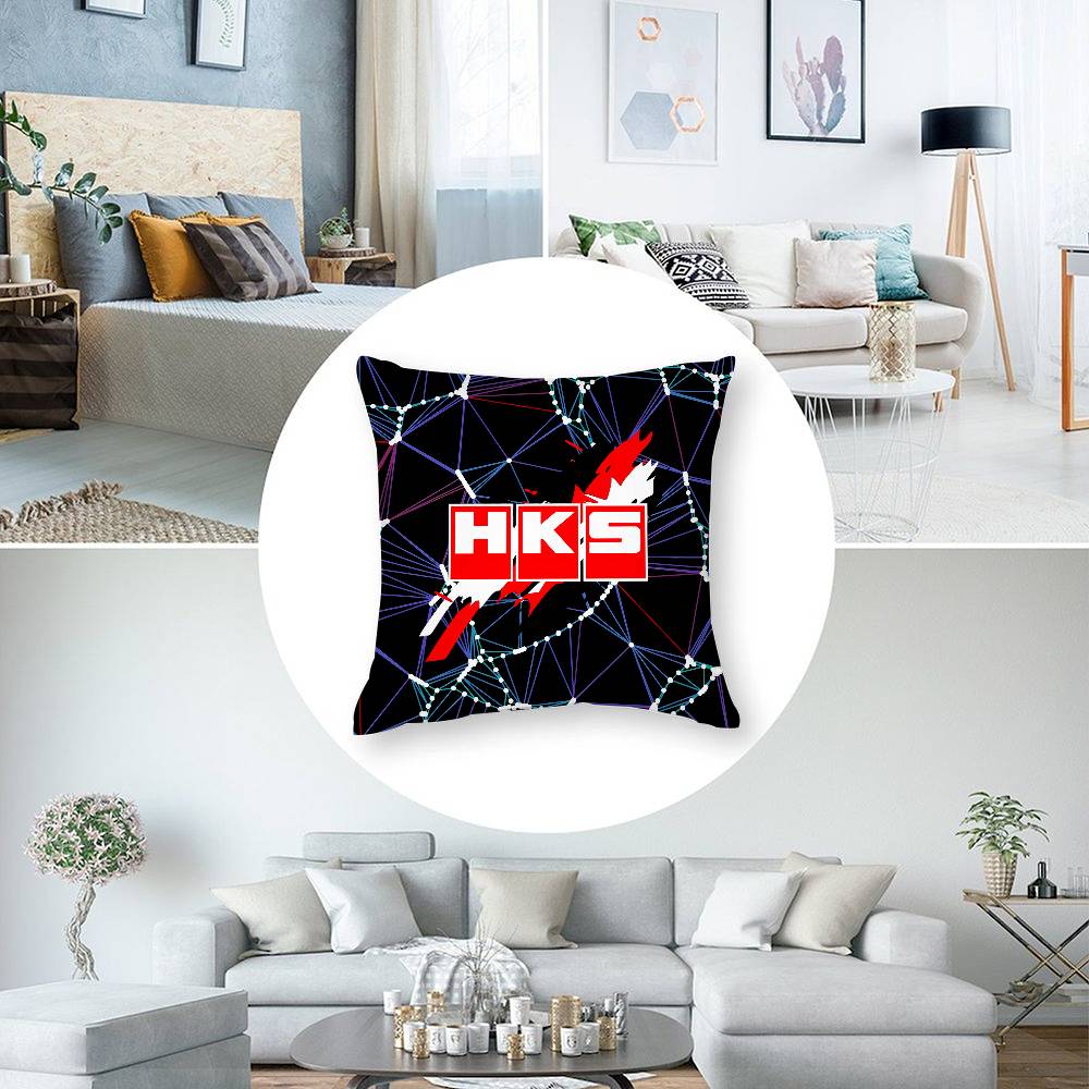 Luxury H-H-Hks Cool Pillow Case Square Double‑Sided Print Cushion Case For Sofa Home Bedchamber Decor Gift