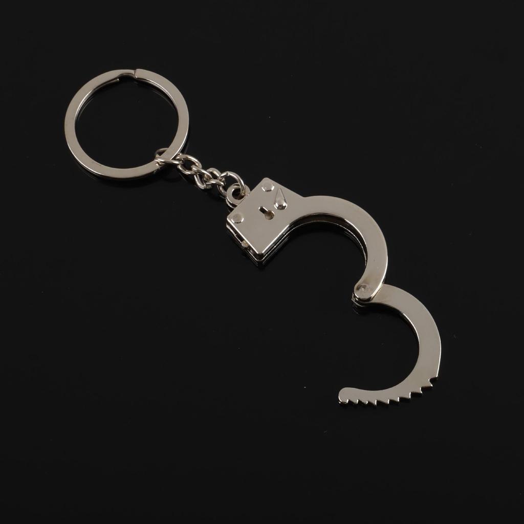 Personalized Metal Handcuffs Keychain - Creative Car Pendant & Waist Accessories
