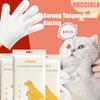 Salviette Umide per Cani Gatti - Guanti per Toelettatura Animali Domestici - Guanti per Bagno Gatti Senza Acqua e Senza Risciacquo