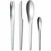 Georg Jensen 4-Piece Cutlery Set by ARNE JACOBSEN, Dishwasher-Safe, Silver, 3355504