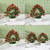 Plastic Heartshaped Fruit Bonsai 42 Piece Artificial Plant For Photography Prop
