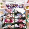 K-Pop Bedding Set Demon Hunters Themed Colorful Print Polyester Student Dormitory Bed Sheet Duvet Cover Kid Gift Home Textile
