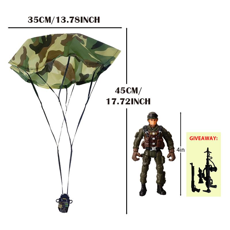 Parachute Toy Army Police Military Snow Navy Soldier Action Figure Toy Hand Throwing Kids Game for Boy Children Christmas Gift