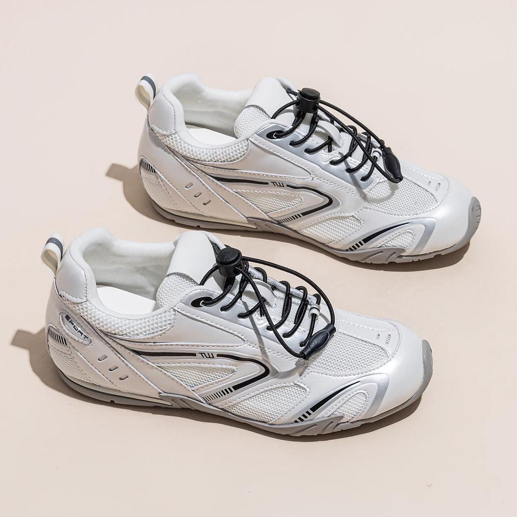 Inner height increase German training shoes women's 2025 spring and autumn new versatile mesh breathable little white shoes racing casual sports shoes